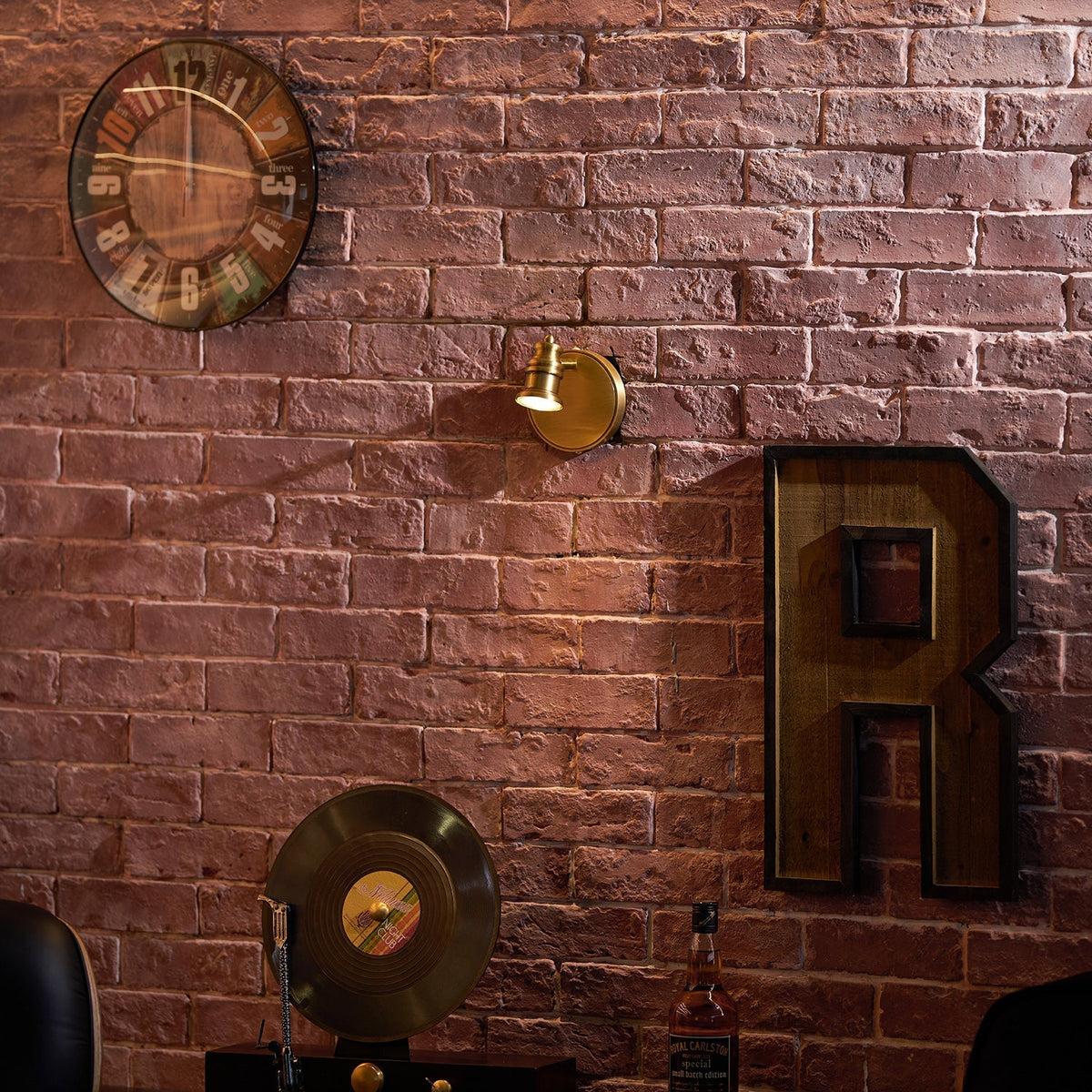 Corten Brass Wall Lamp