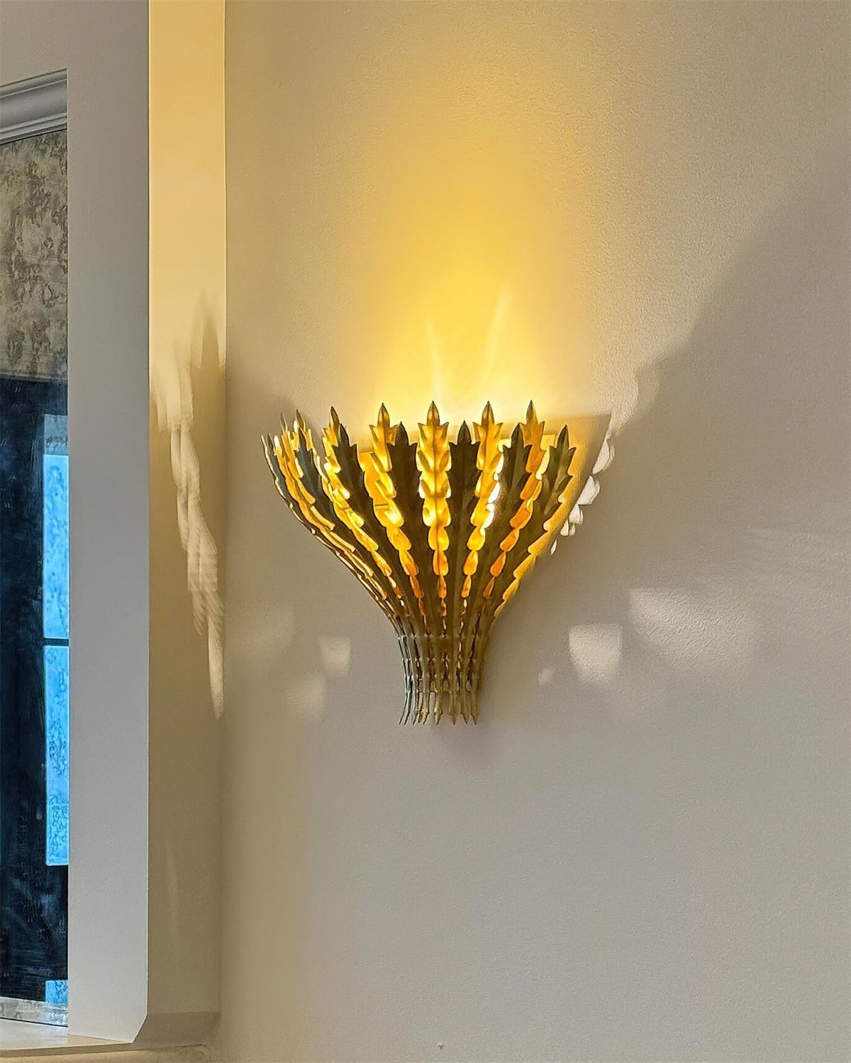 Hampton Wall Light Handmade Leaf Motif Elegant