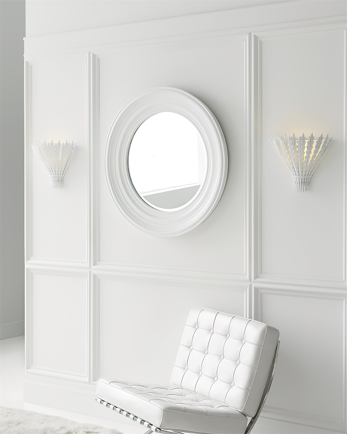 Hampton Wall Light Handmade Leaf Motif Elegant