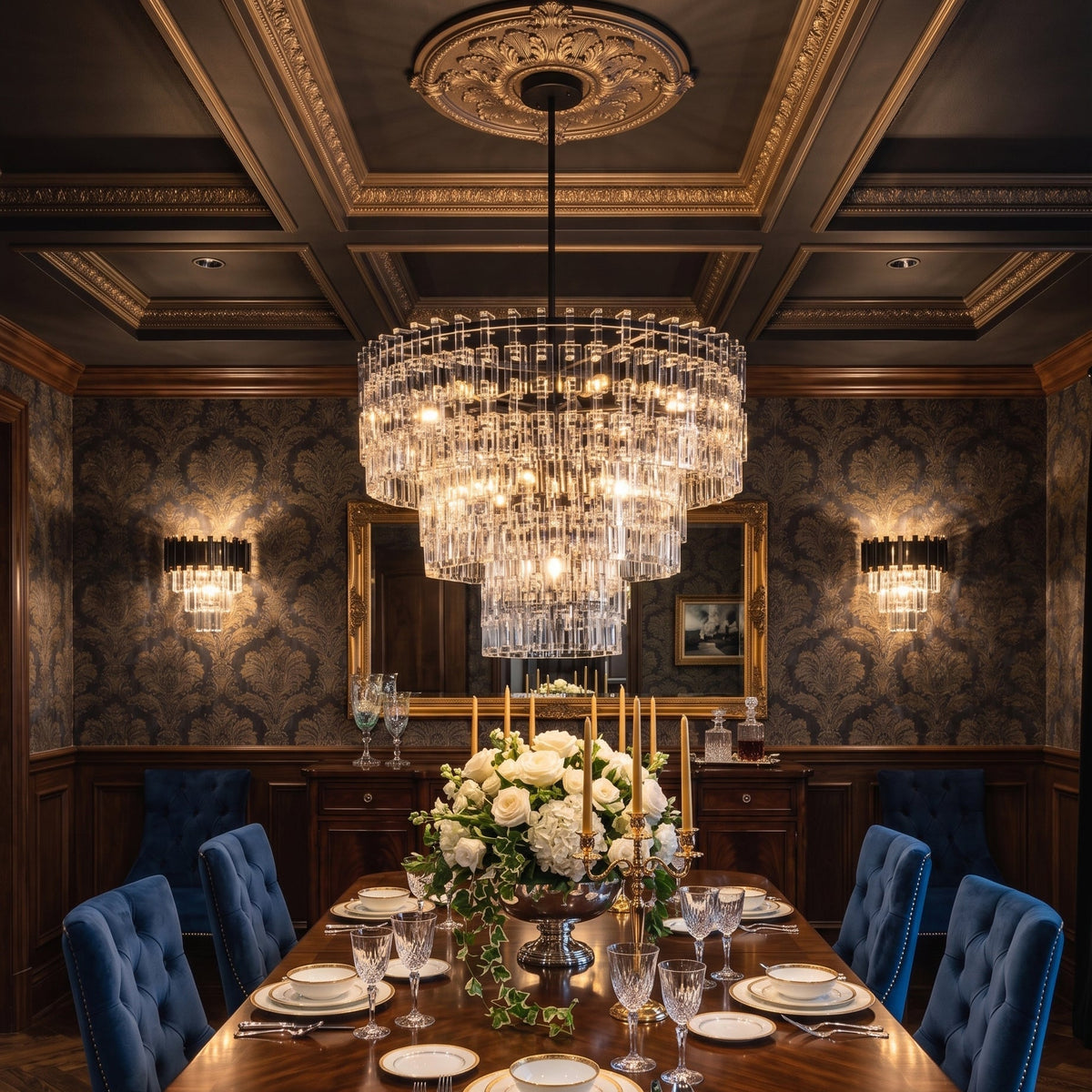 Elyelira Geometric Crystal Chandelier