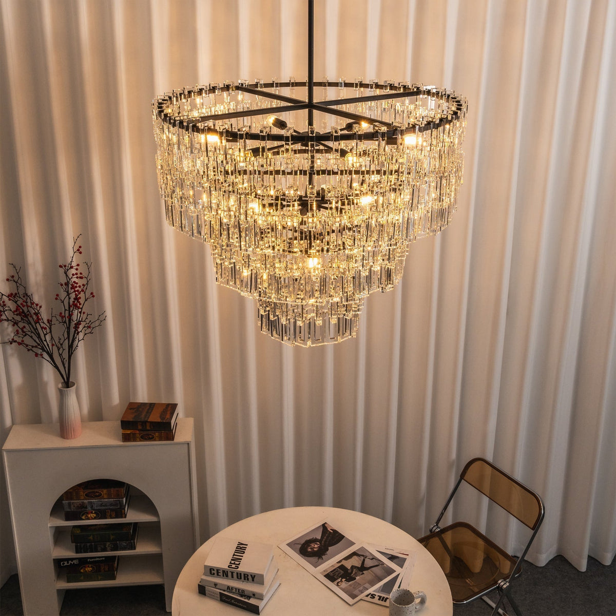 Elyelira Geometric Crystal Chandelier