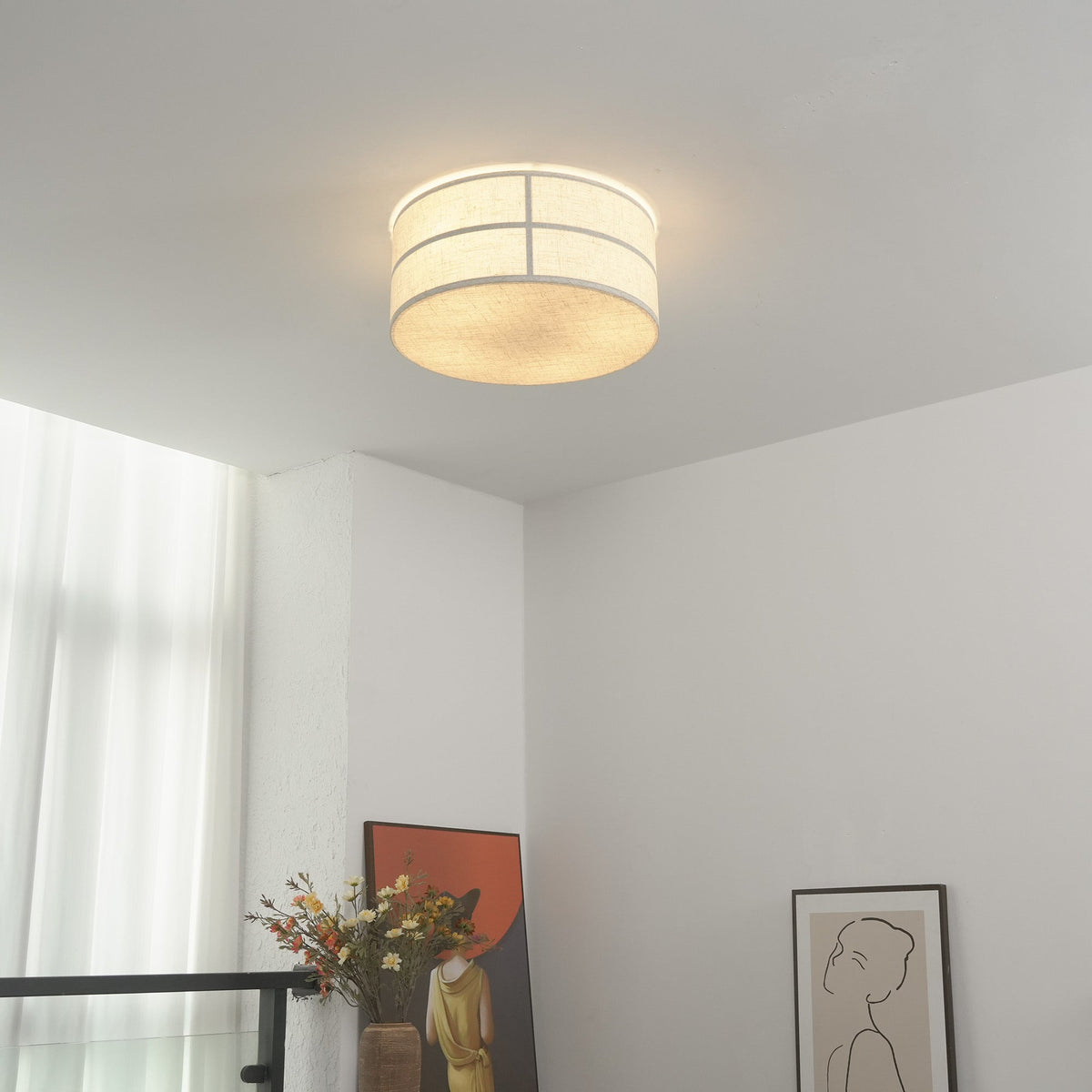 Hashira Japandi Metal Ceiling Lamp