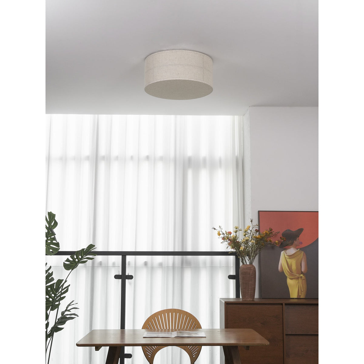 Hashira Japandi Metal Ceiling Lamp