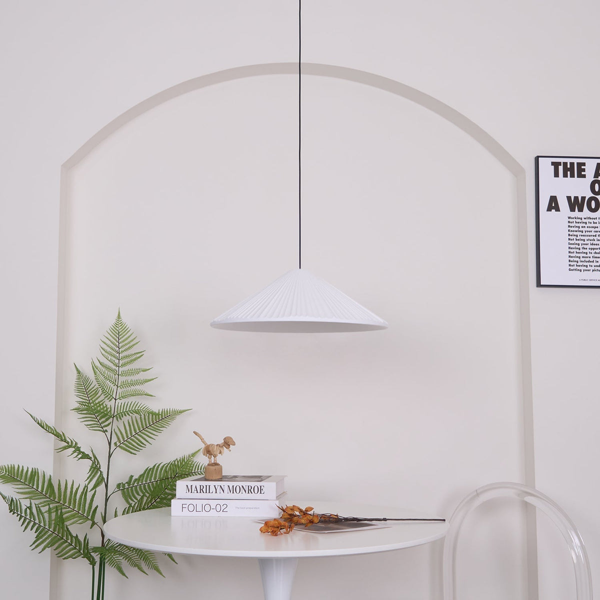 Cone Hat Resin Pendant Lamp