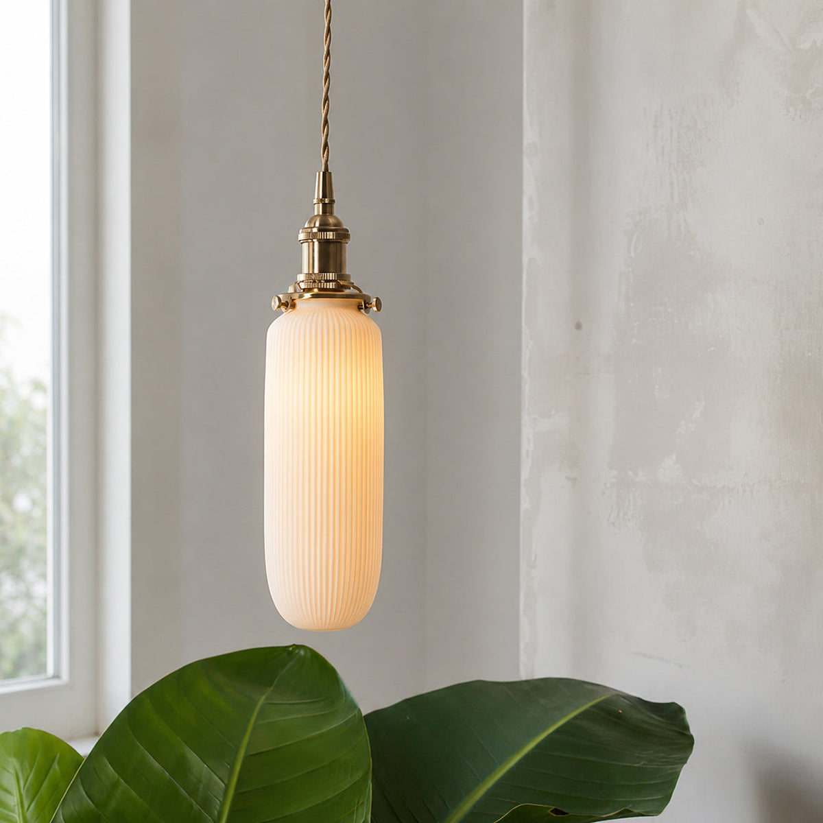Miraria Ribbed Ceramics Pendant Lamp