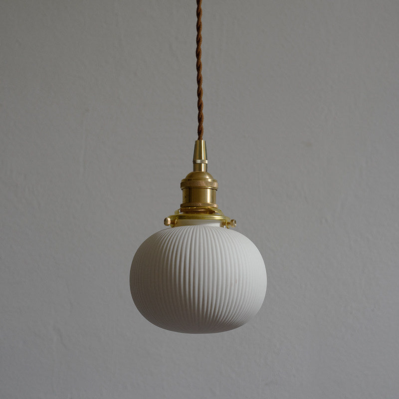 Miraria Ribbed Ceramics Pendant Lamp