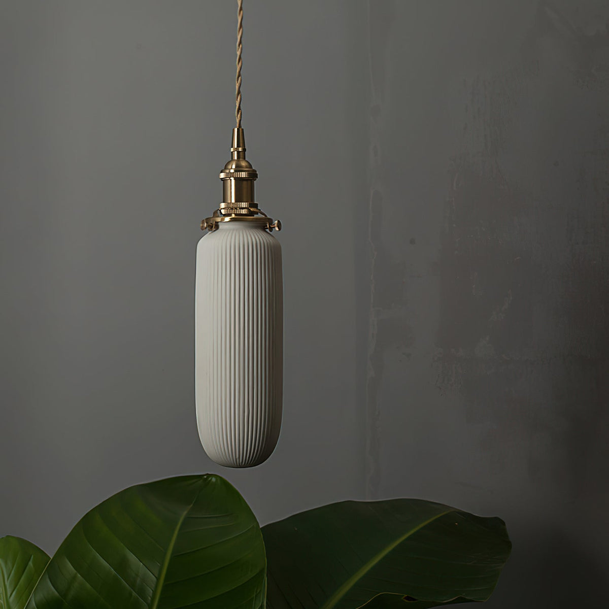 Miraria Ribbed Ceramics Pendant Lamp