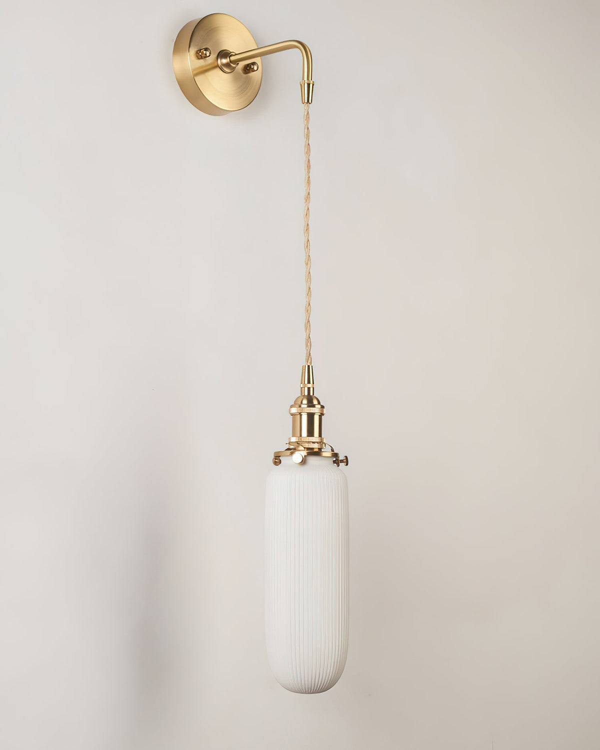 Viraenelle Ribbed Ceramics Wall Sconce
