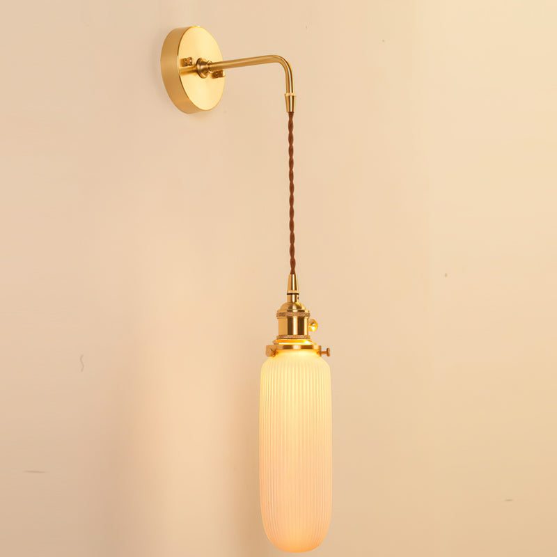 Viraenelle Ribbed Ceramics Wall Sconce