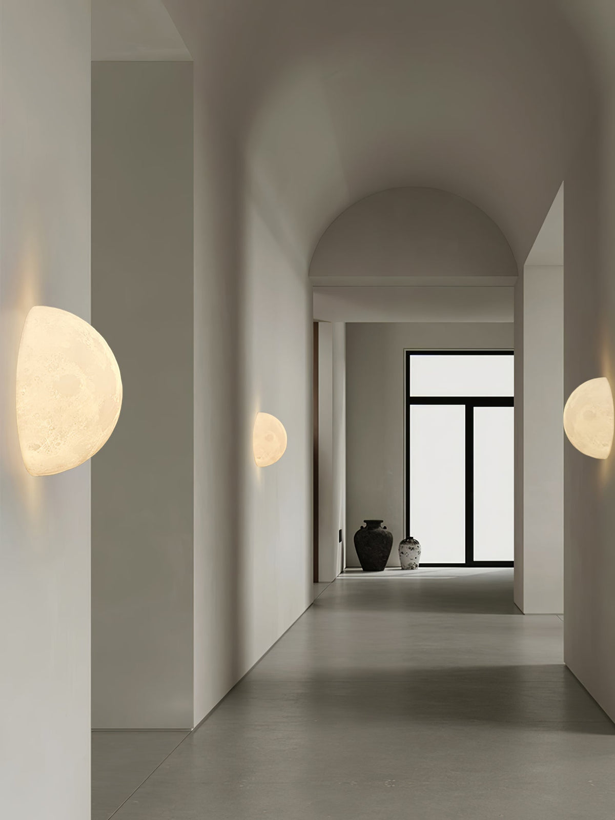 Brivel Nordic Art Moon 3D Plastic Wall Lamp