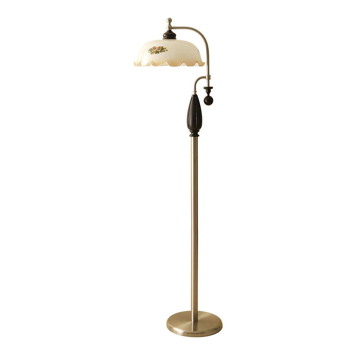 Volorel Vintage Glass Floor Lamp