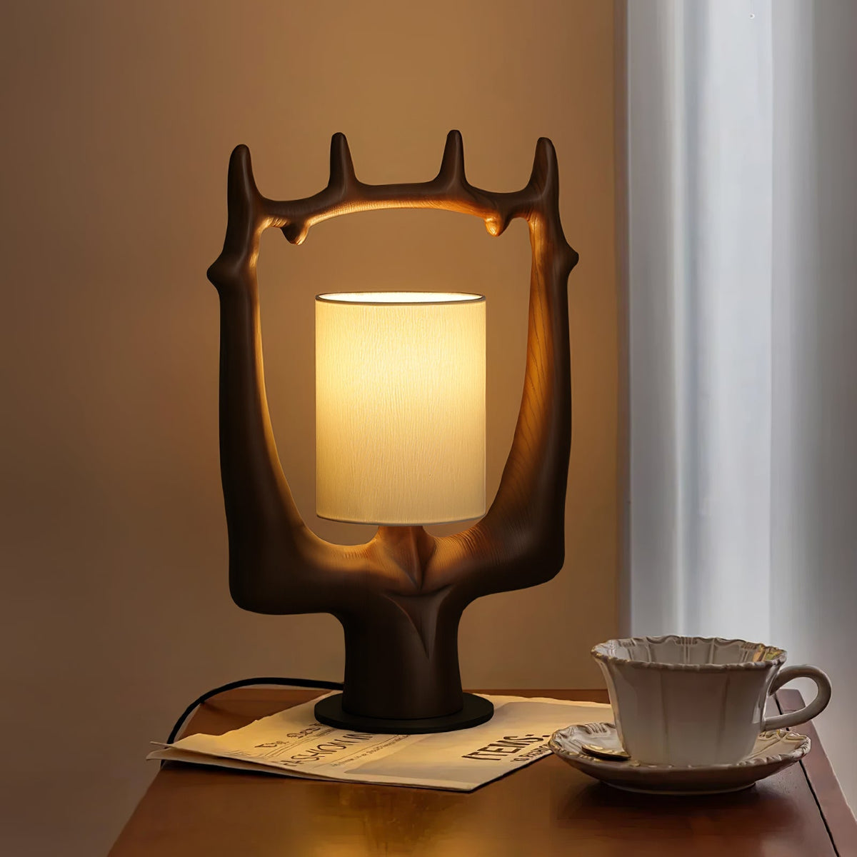 Roise Nature Wood Table Lamp