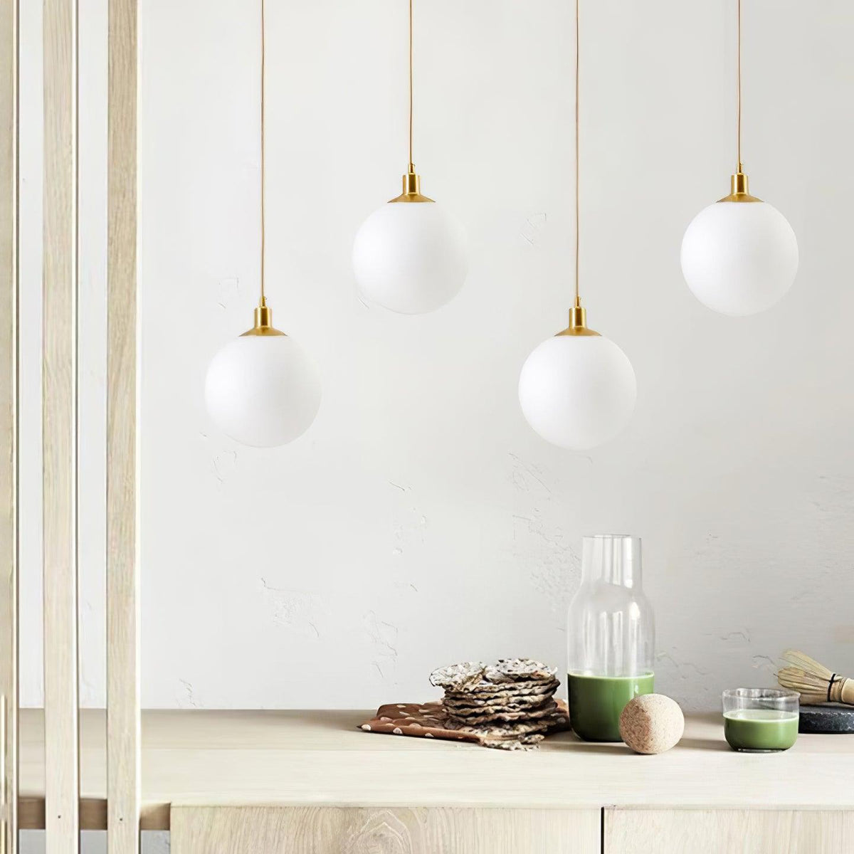 Orbita Minimalist Brass Pendant Light