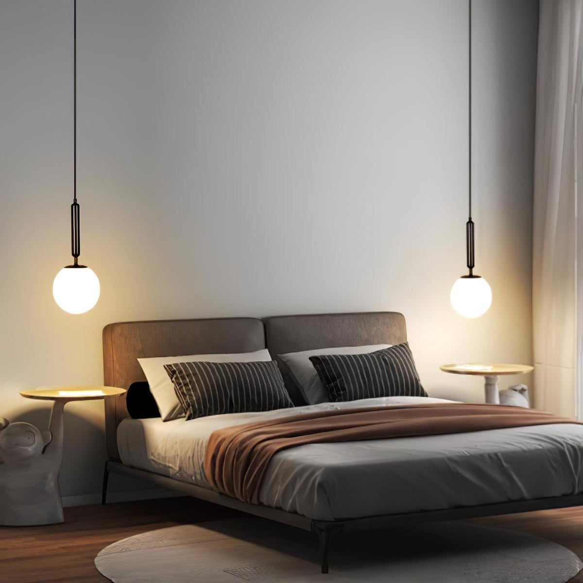Orbita Minimalist Brass Pendant Light