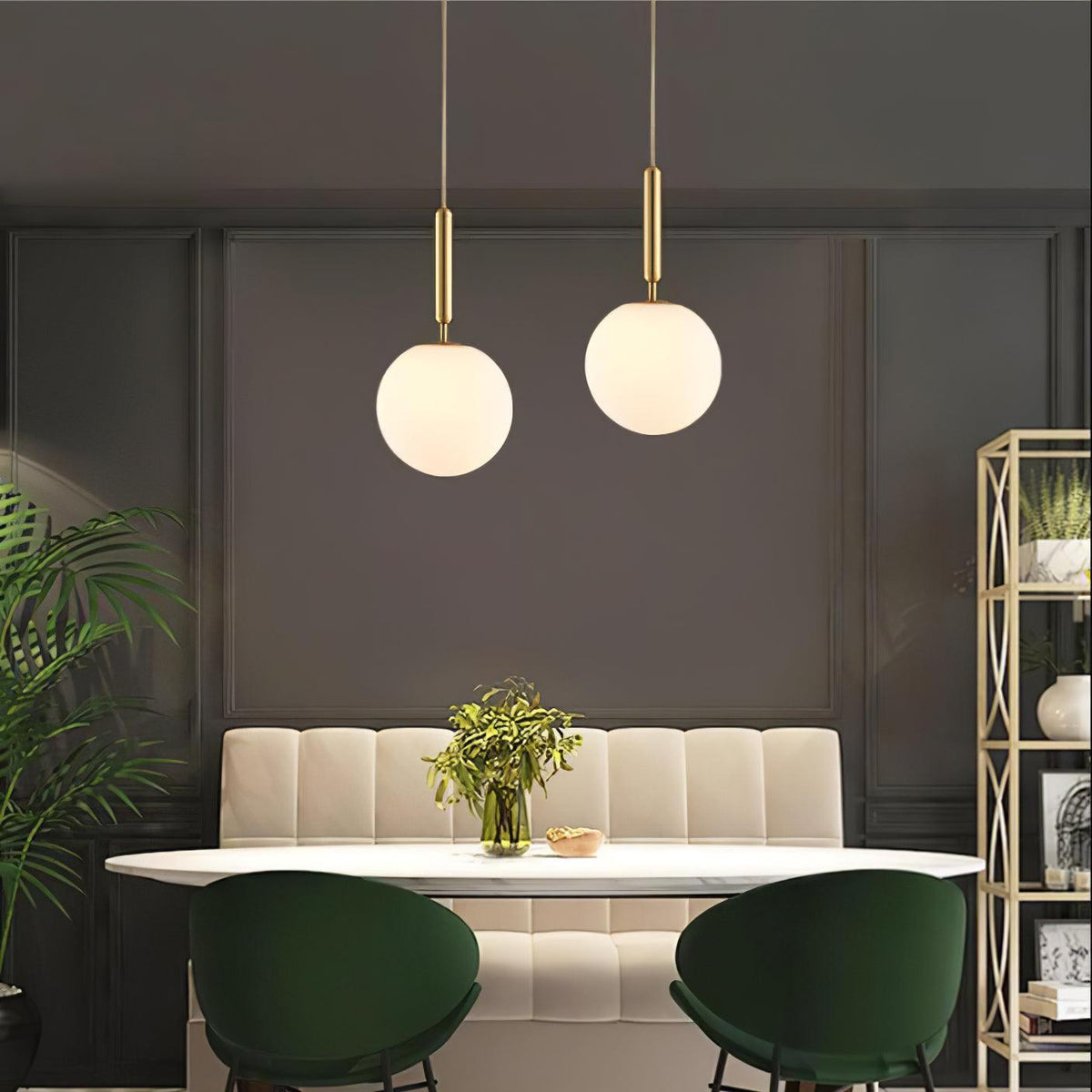 Orbita Minimalist Brass Pendant Light