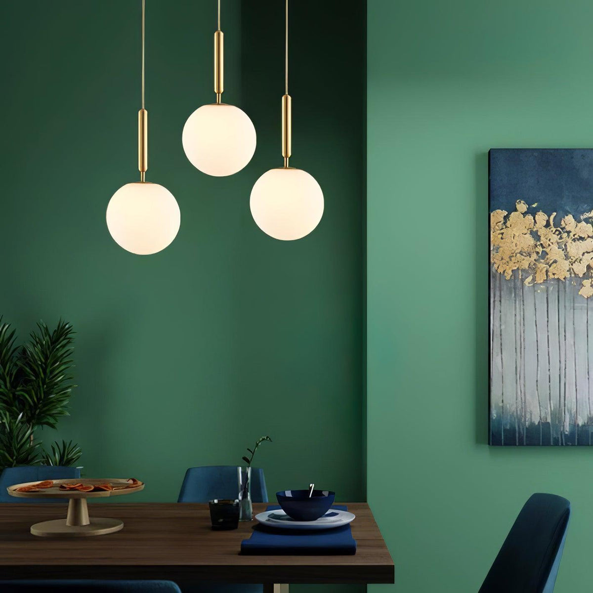 Orbita Minimalist Brass Pendant Light