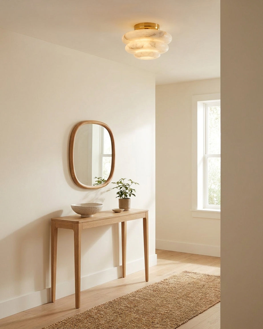 Nivueria Alabaster Flush Mount