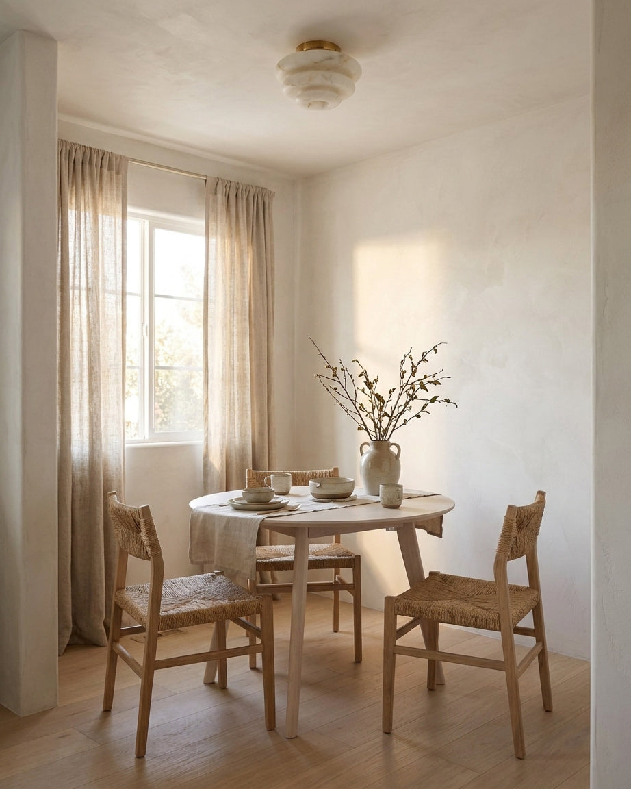 Nivueria Alabaster Flush Mount