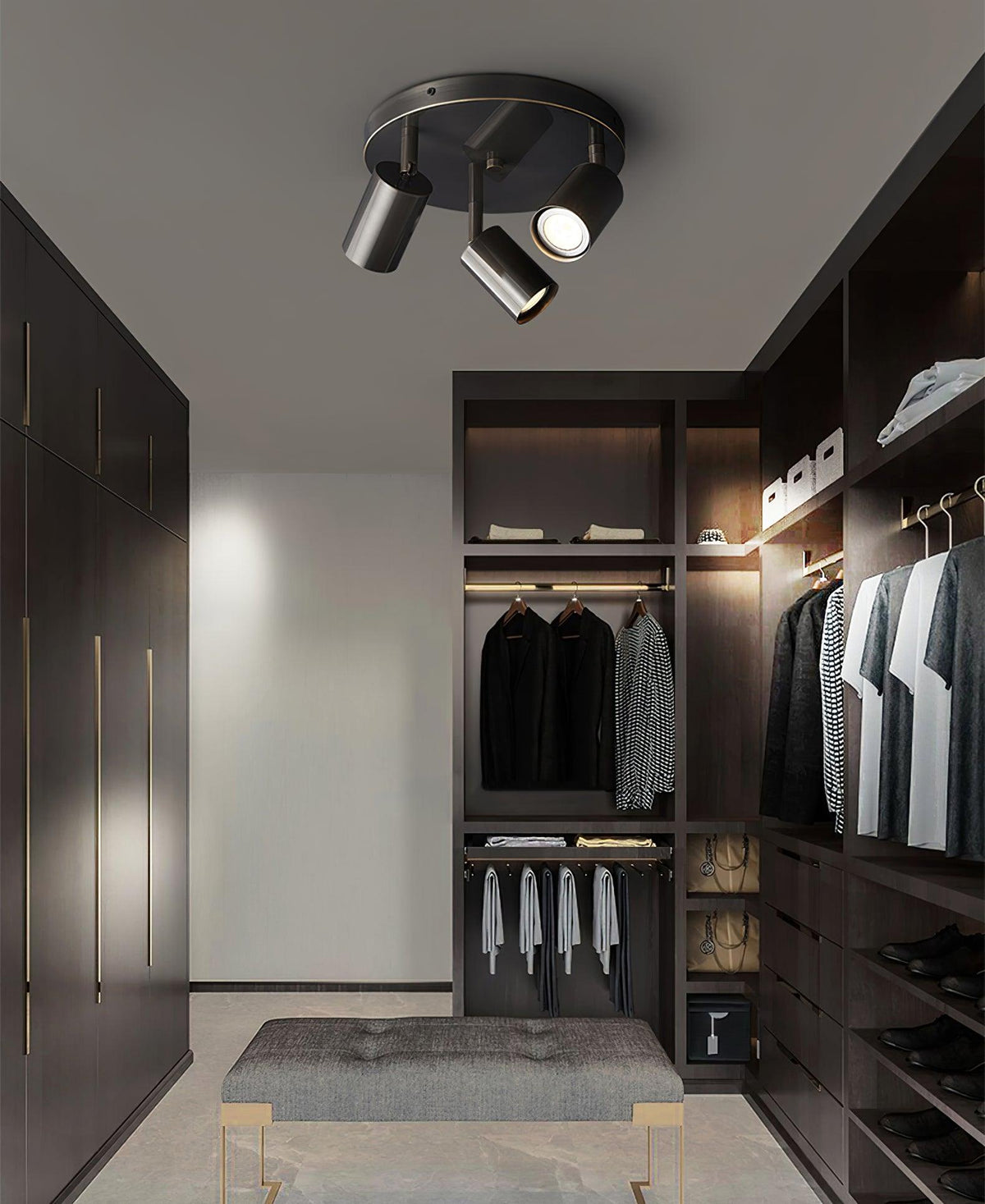 Quin Ceiling Lamp Cylinder Adjustable Contemporary