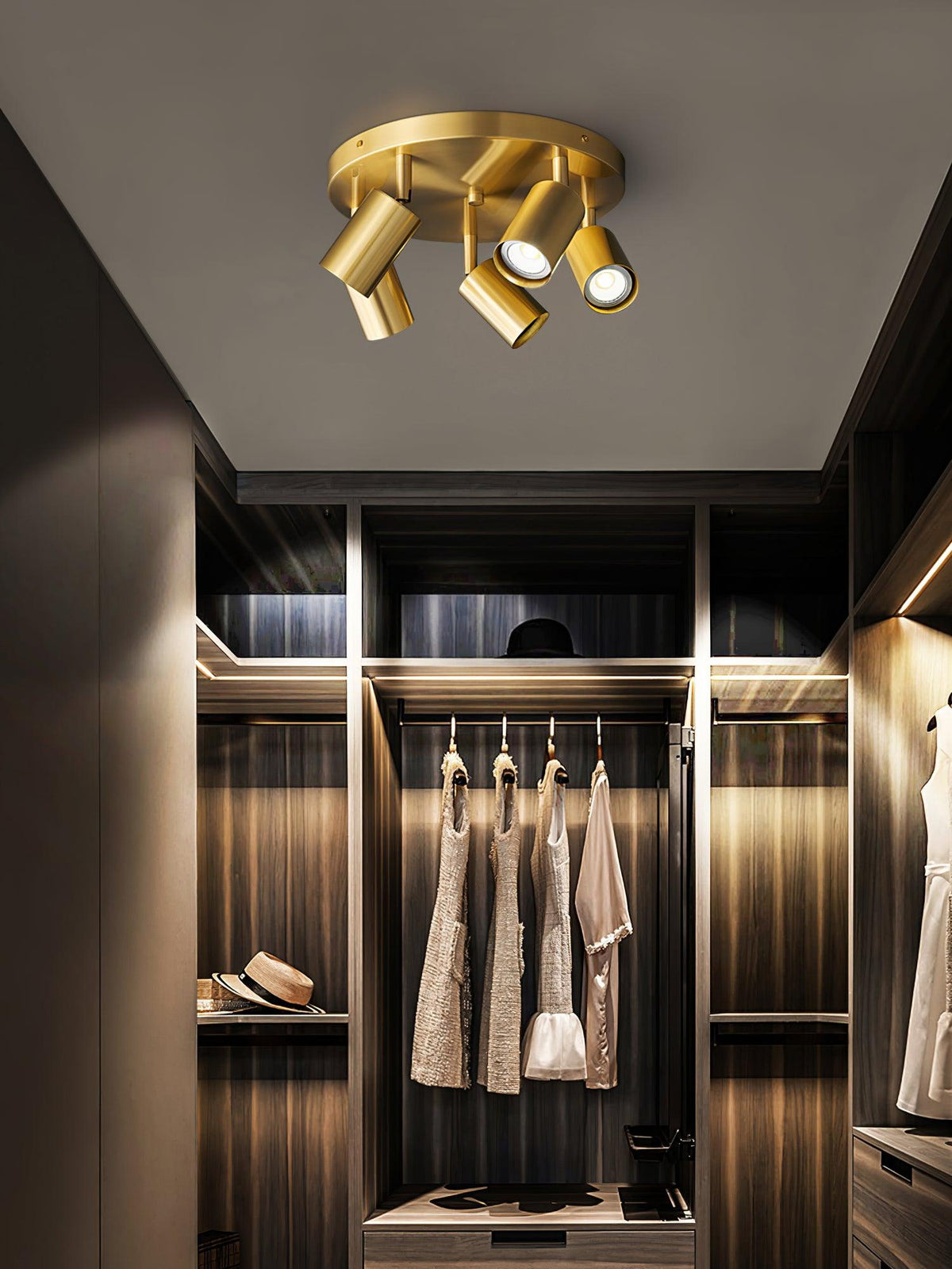 Quin Ceiling Lamp Cylinder Adjustable Contemporary