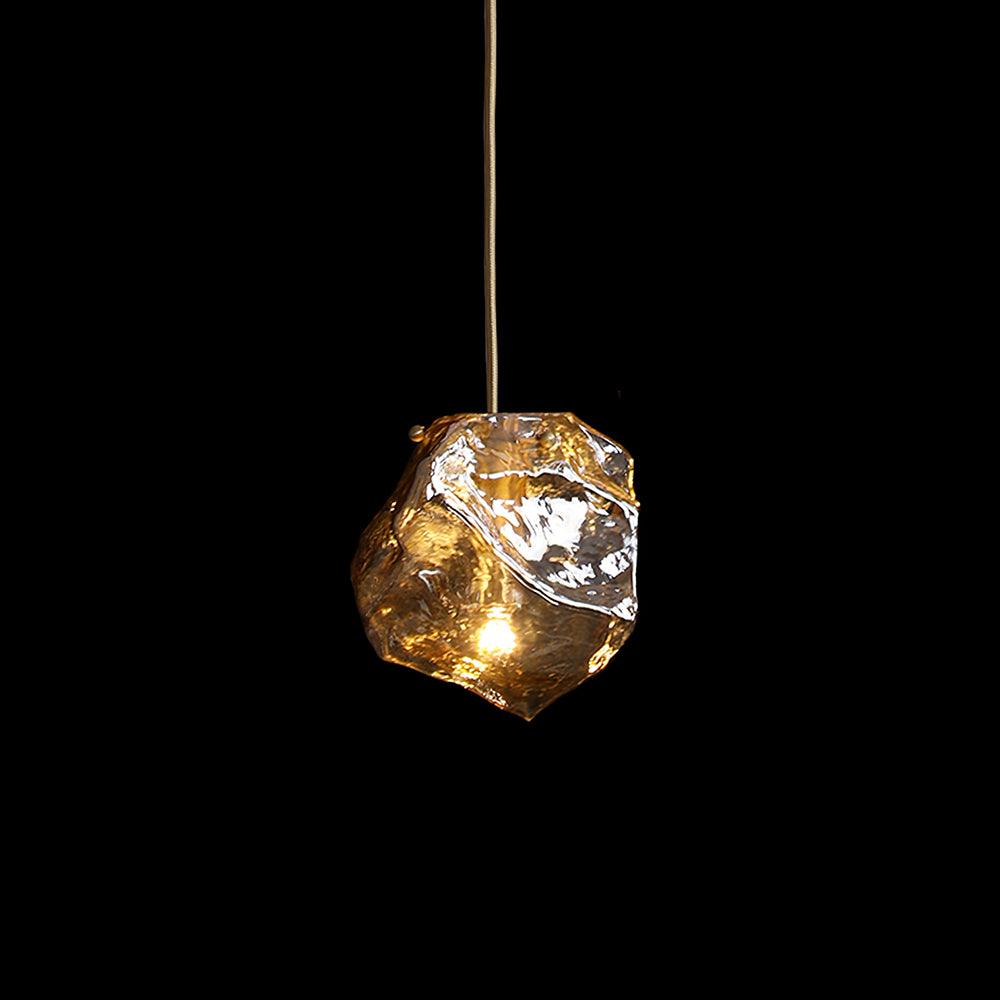 Jabeval Glass Pendant Light Brass