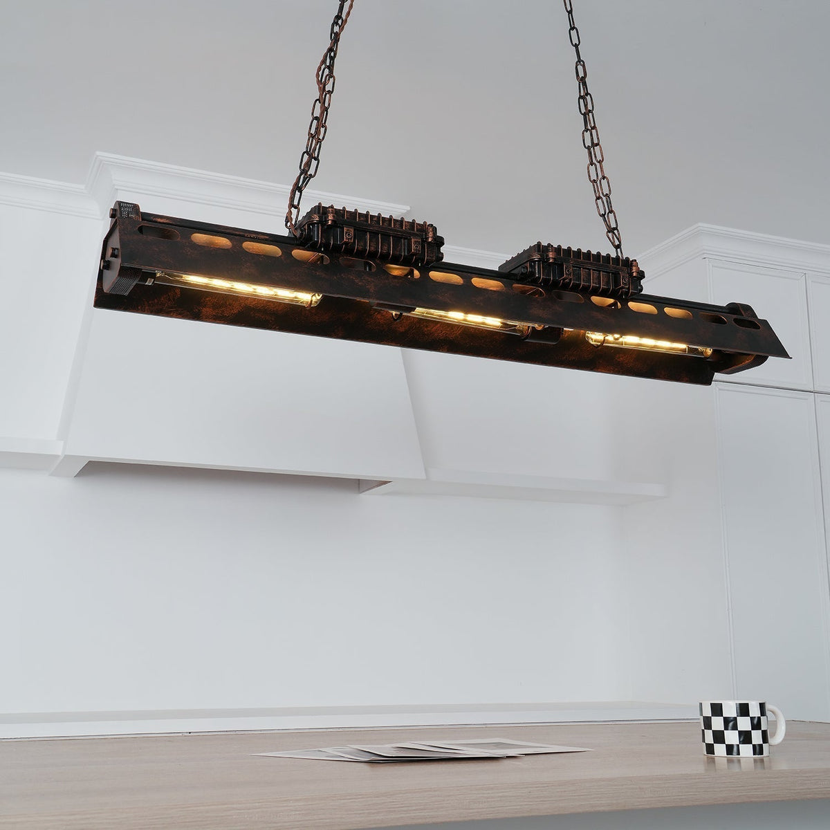 Rikelor Chandelier Industrial Steampunk
