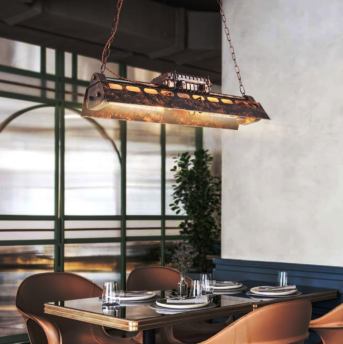 Rikelor Chandelier Industrial Steampunk