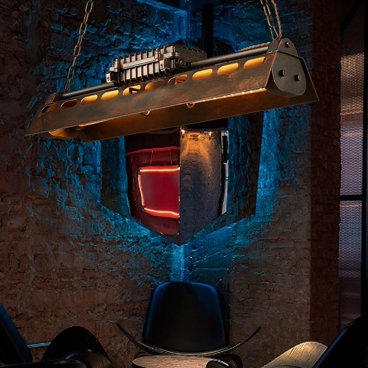 Rikelor Chandelier Industrial Steampunk