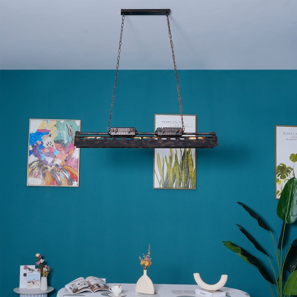 Rikelor Chandelier Industrial Steampunk