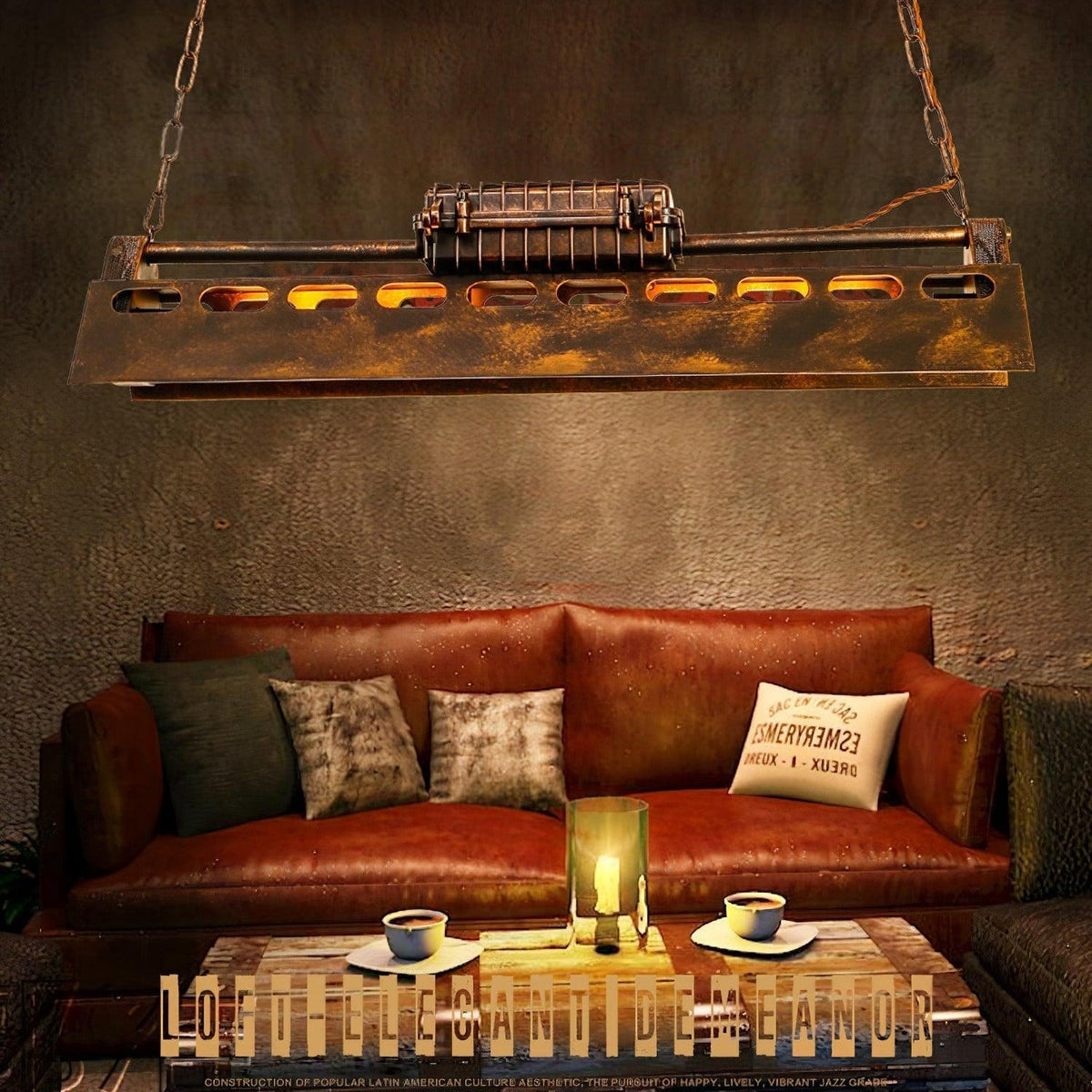 Rikelor Chandelier Industrial Steampunk