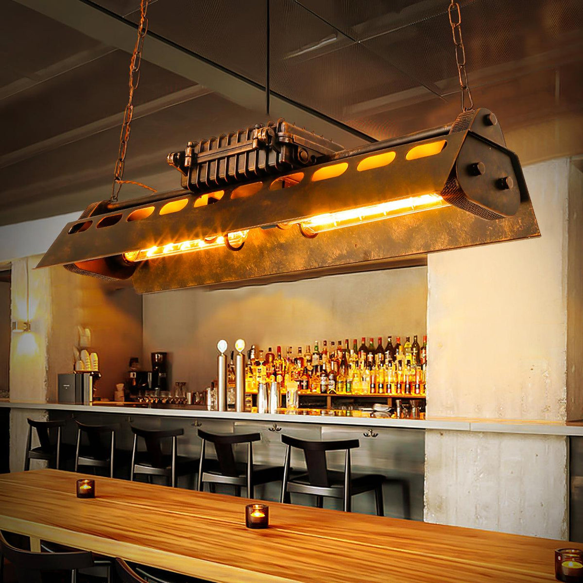 Rikelor Chandelier Industrial Steampunk