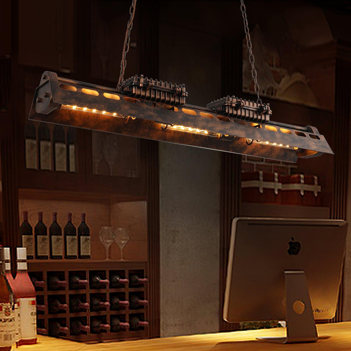 Rikelor Chandelier Industrial Steampunk