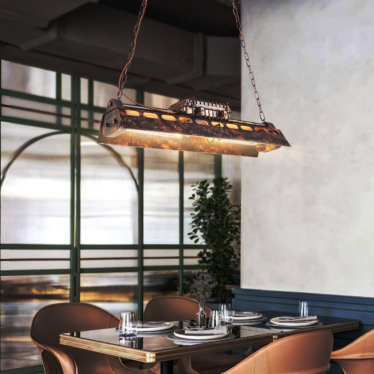 Rikelor Chandelier Industrial Steampunk