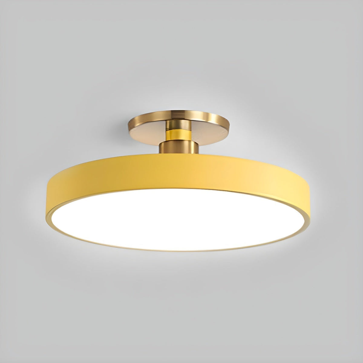 Aureiella Ceiling Lamp Flush Mount Black and Gold Modern