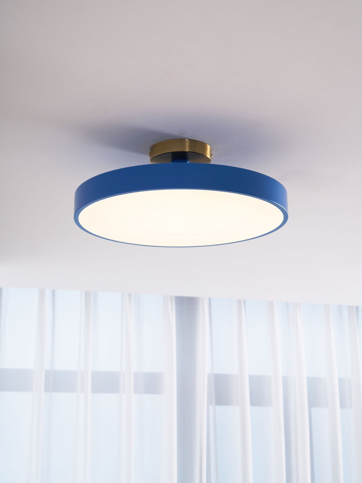 Aureiella Ceiling Lamp Flush Mount Black and Gold Modern