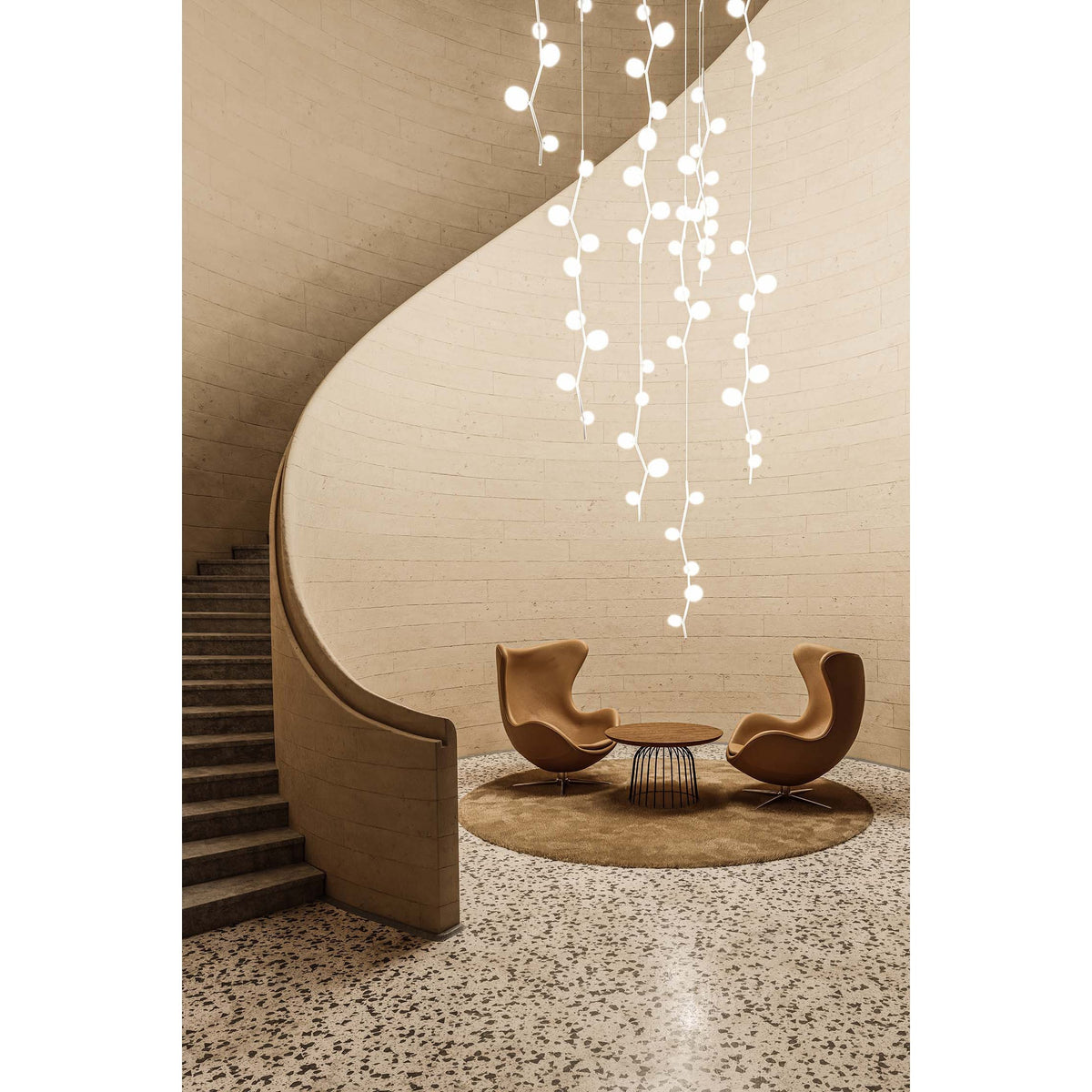 Velirena Vertical Glass Pendant Lamp