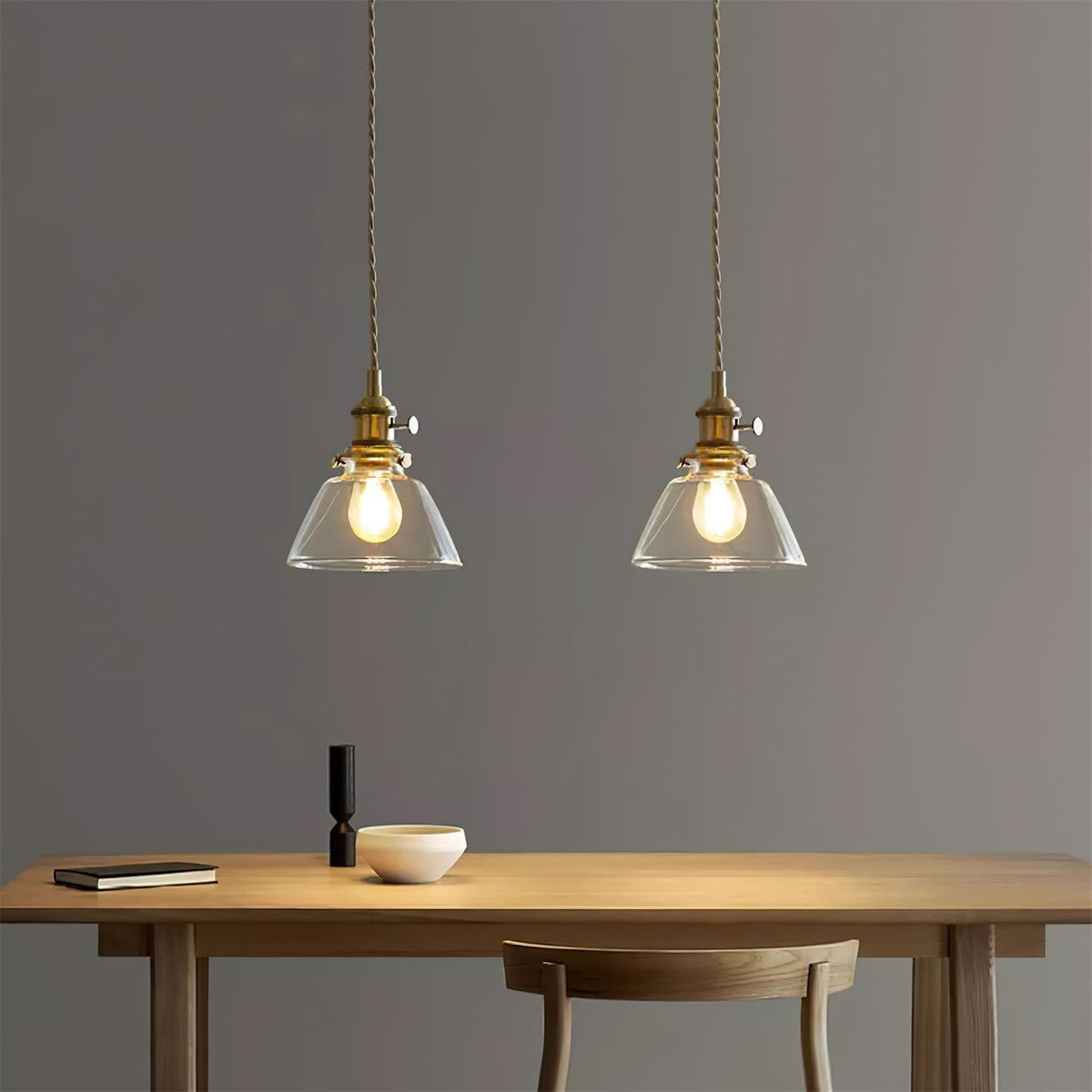 Kexo Clear Glass Pendant Light
