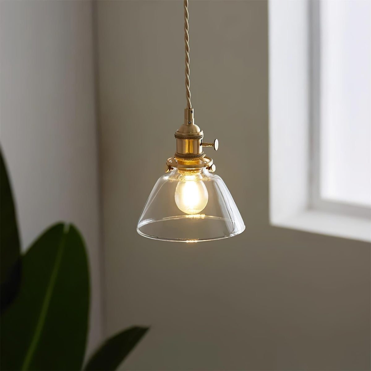 Kexo Clear Glass Pendant Light