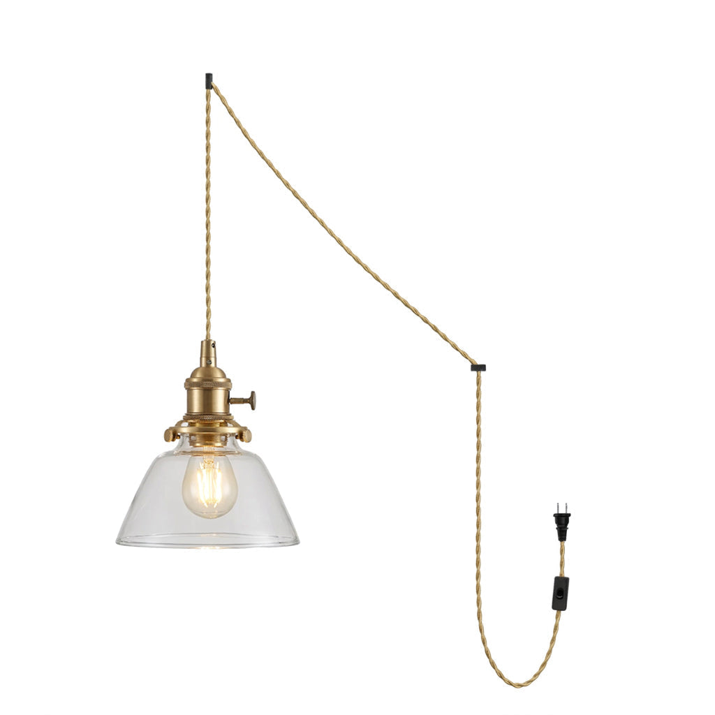 Celinira Glass Plug In Pendant Light