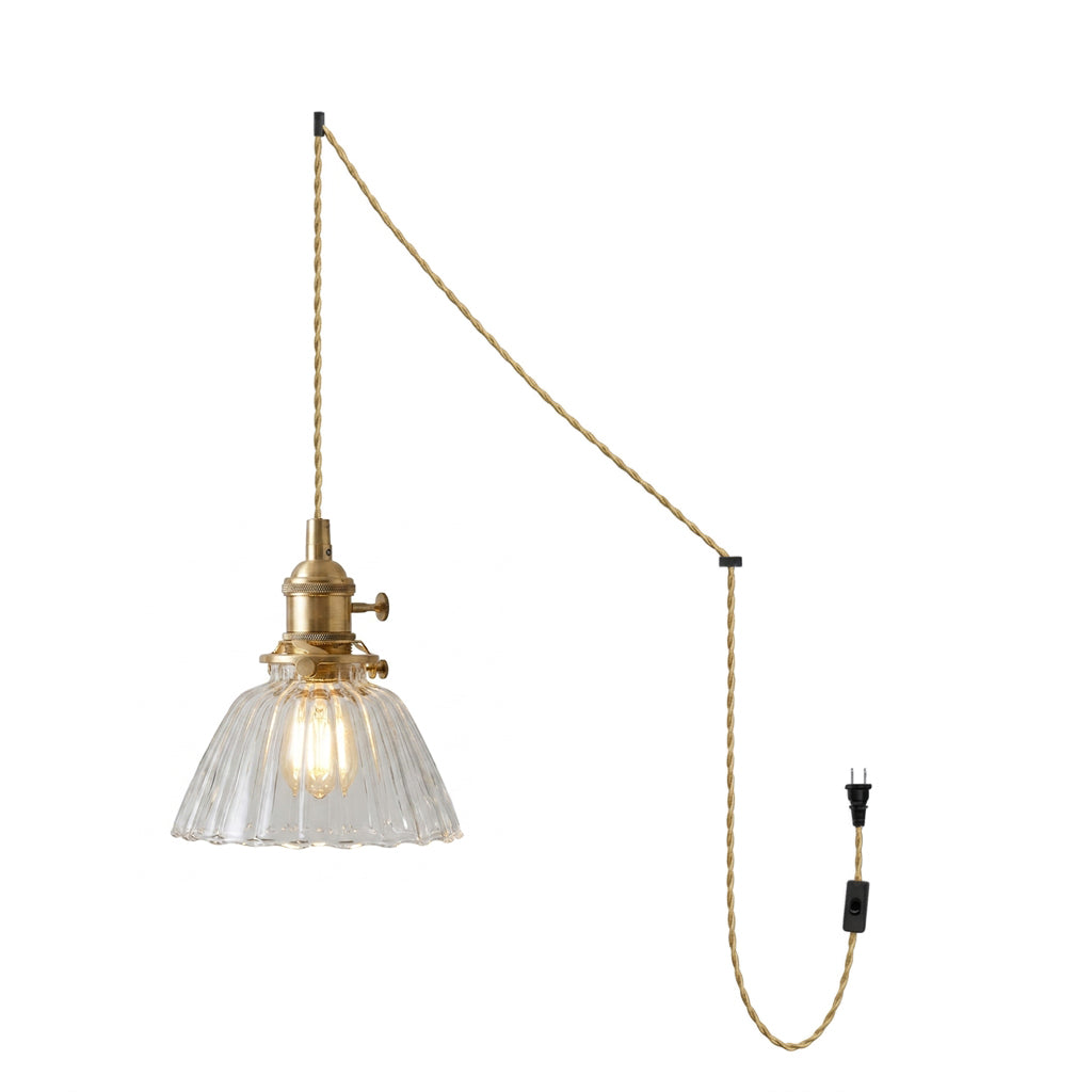 Celinira Glass Plug In Pendant Light