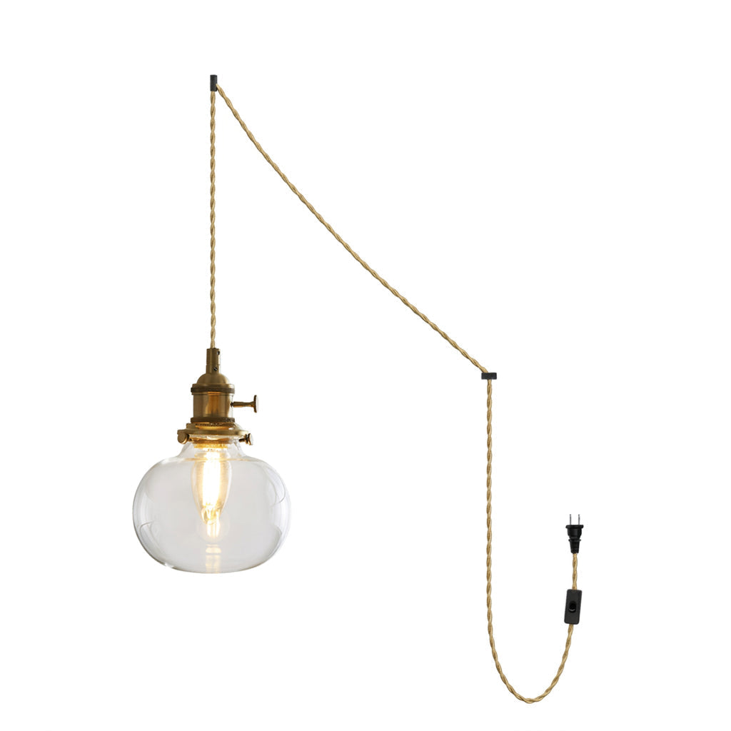 Celinira Glass Plug In Pendant Light