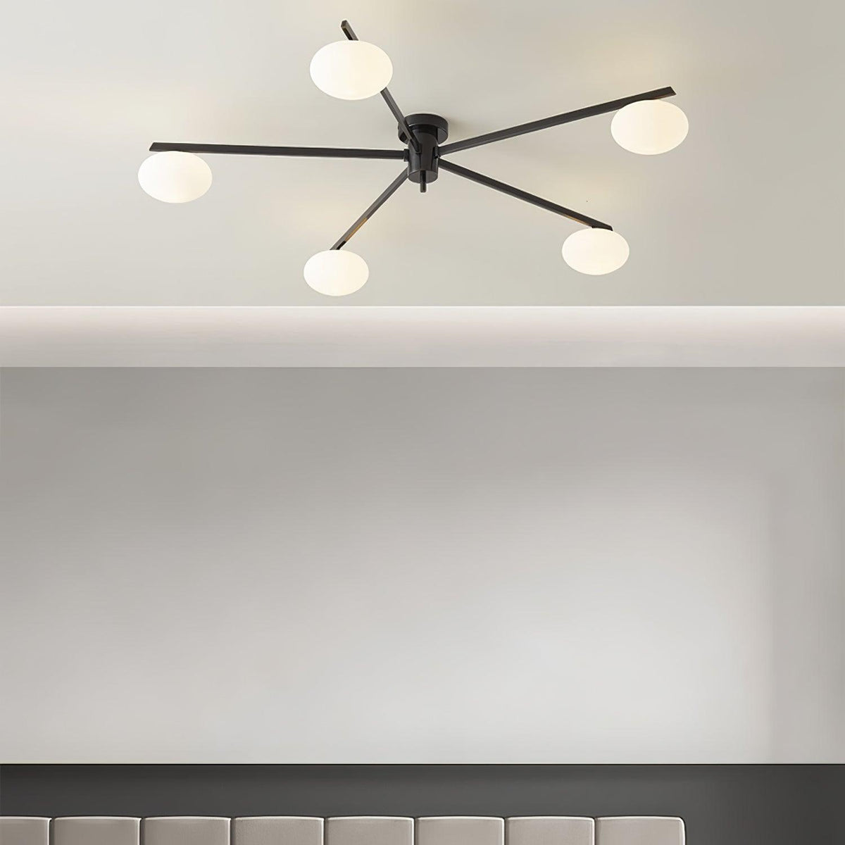 Jatolel Modern Glass Black Ceiling Light