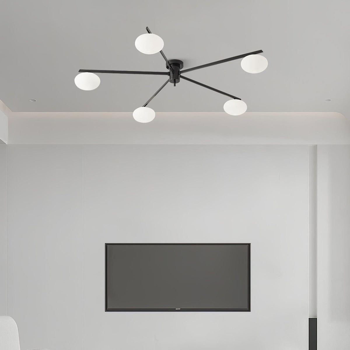 Jatolel Modern Glass Black Ceiling Light