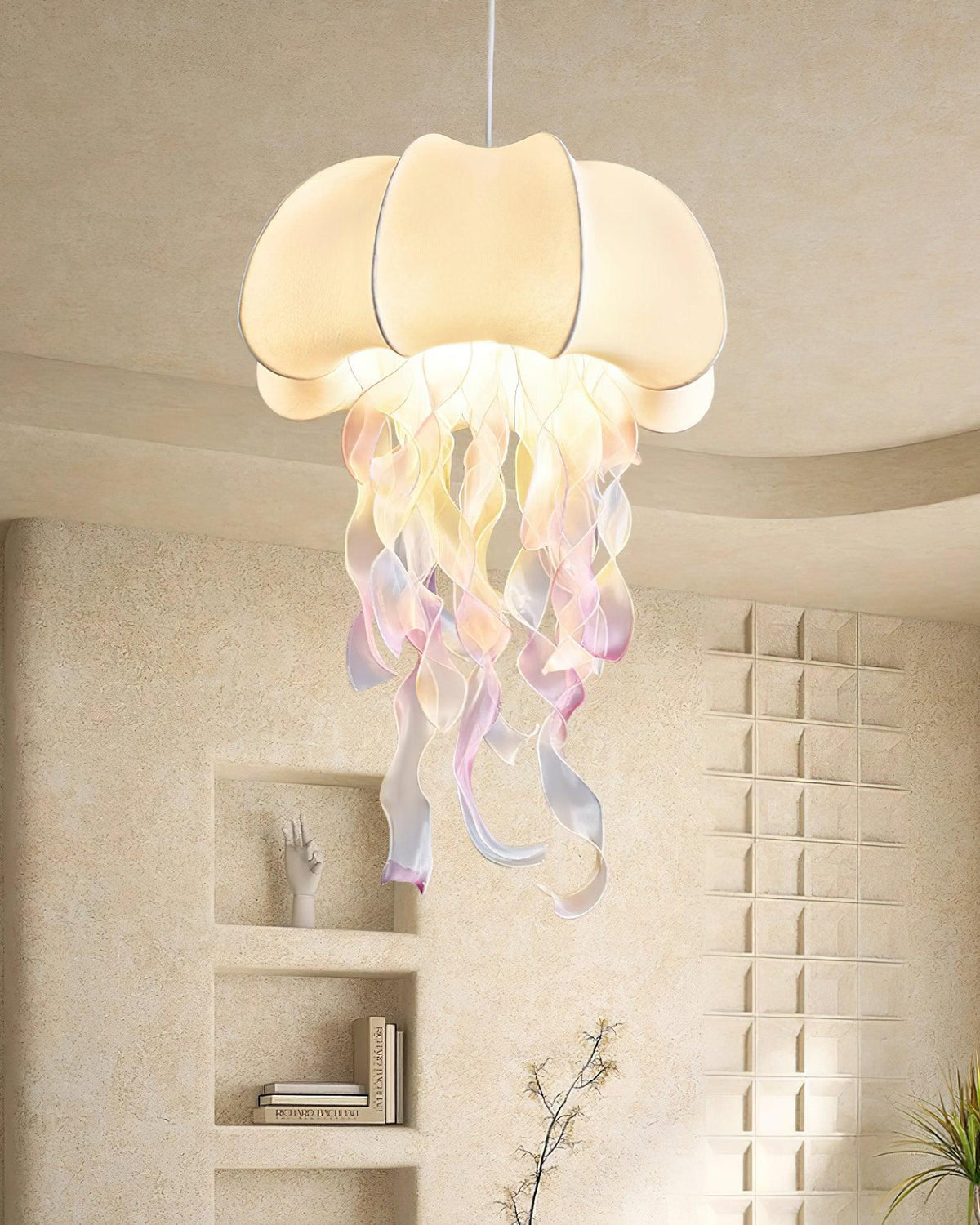 Avena Pendant Light with Iridescent Ribbons