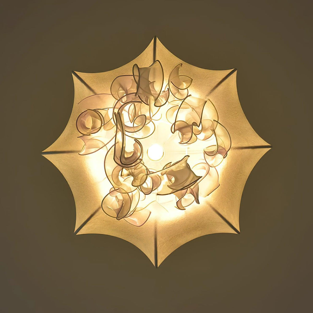 Avena Pendant Light with Iridescent Ribbons