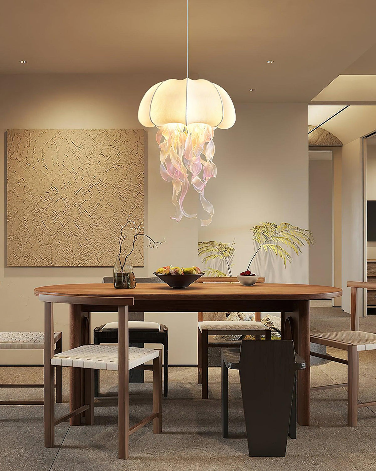 Avena Pendant Light with Iridescent Ribbons