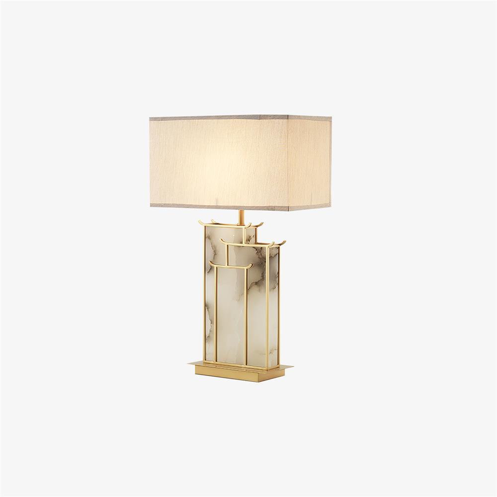 Nysilor Rectangular Glass Table Lamp