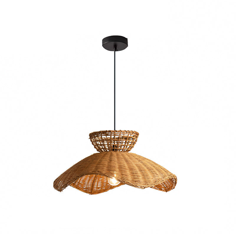 Raviraine Rattan Wave Pendant Light