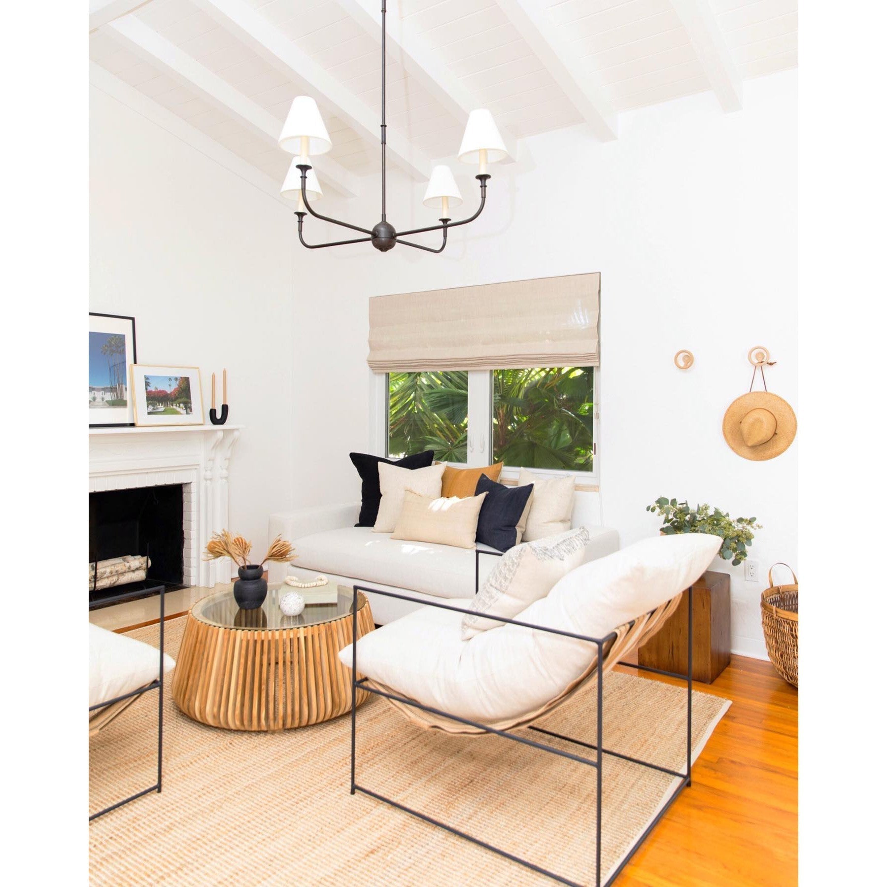 Arthaila Vintage Industrial Grande Fabric Chandelier