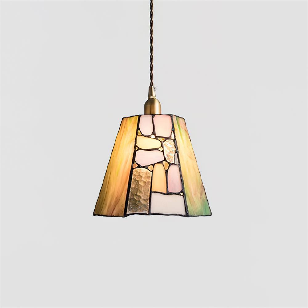 Fira Tiffany-Style Stained Glass Pendant Light